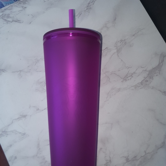 Starbucks Valentines 2022 Matte Purple Soft Touch Tumbler - Picture 2 of 5